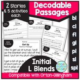 Initial L Blends Decodable Reading Passages- Orton Gilling