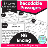 NG Ending Decodable Reading Passages for Orton Gillingham 