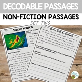 Decodable Reading Passages Non-Fiction Comprehension Set 2