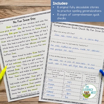Decodable Reading Passages for Spelling Generalizations | TPT