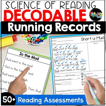Preview of Decodable Running Records Assessments Science of Reading Passages
