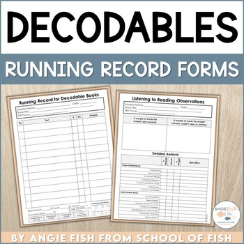 Preview of Decodable Running Records | SOR
