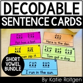 Decodable Sentence Cards Bundle - CVC Words