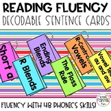 Decodable Sentence Fluency Cards | Science of Reading | K-