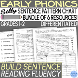 Reading Decodable Phonics Silly Sentence Chart and Phonics