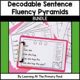 Decodable Sentence Fluency Practice Pyramids | BUNDLE