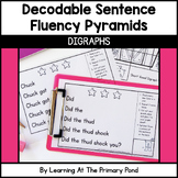 Decodable Sentence Fluency Practice Pyramids | Digraphs Set