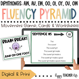 Decodable Sentence Fluency Pyramid with Diphthongs - AW, A