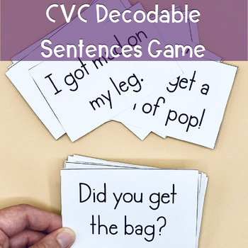 Preview of Decodable Sentence Game for CVC Words