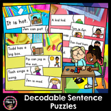 Decodable Sentence Puzzles - Read and Match