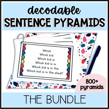Preview of Decodable Sentence Pyramids for Reading Fluency: THE BUNDLE