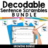 Decodable Sentence Scramble Bundle | Science of Reading