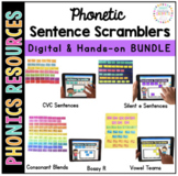 Decodable Sentence Scrambler BUNDLE: Digital and Hands-on