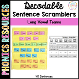 Decodable Sentence Scramblers: Long Vowel Teams
