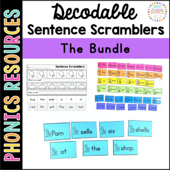 Preview of Decodable Sentence Scramblers: The "hands-on" BUNDLE