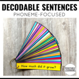 Decodable Sentences Strips and Phonics Phrases | Science o