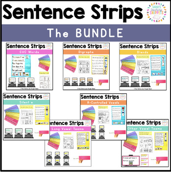 Preview of Decodable Sentence Strips: BUNDLE