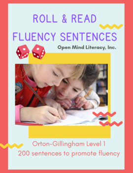 Preview of Orton-Gillingham Level 1 Reading Fluency with 200+ Engaging Roll & Read Sentence