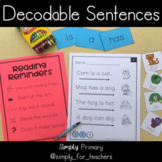 CVC Decodable Sentences | Decodable Sentences | CVC Sentences