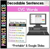 Decodable Sentences: CVC Words 