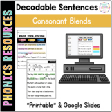 Decodable Sentences: Consonant Blends