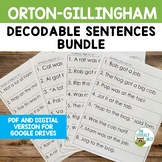 Decodable Sentences for Orton-Gillingham Lessons