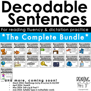 Preview of Decodable Sentences for Reading & Spelling: The Complete Bundle