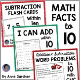 Addition & Subtraction Word Problems Sums to within 10 Fac