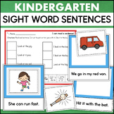 Kindergarten Decodable Sight Word Sentences with CVC Words