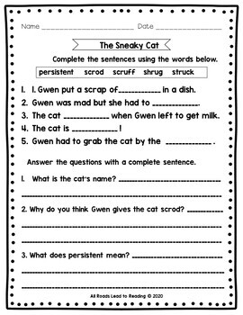 Decodable Stories, Comprehension Sheets & Activities: Level Two, Units 1-3