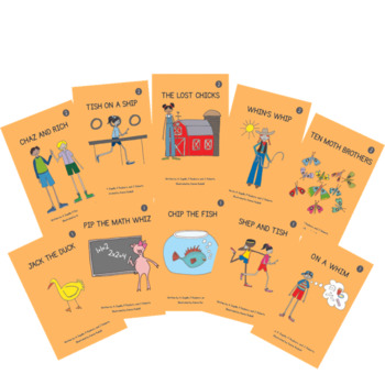 Preview of Decodable Readers - Digraphs w/ Comprehension Questions & Fluency