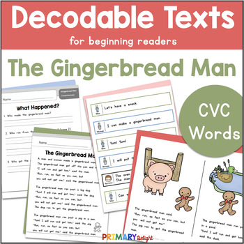 Preview of Decodable Text The Gingerbread Man | Decodable Passage and Readers' Theater