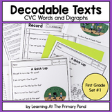 Decodable Readers | CVC Words and Digraphs | First Grade Set 1