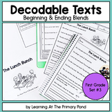 Decodable Readers | Beginning and Ending Blends | First Gr