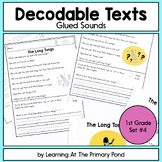 Decodable Readers | Glued Sounds | First Grade Set 4