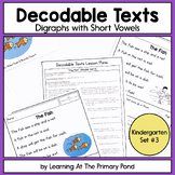 Decodable Readers | Digraphs and Short Vowels | Kindergart