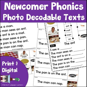 Preview of Decodable Texts Newcomer Phonics Photos
