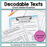 Decodable Readers | Closed Syllable Exceptions | Second Gr