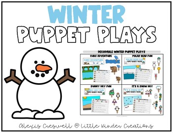 Preview of Decodable Winter Puppet Plays
