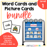 Decodable Word Cards and Picture Cards Bundle - LEVEL 1