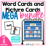 Decodable Word Cards and Picture Cards MEGA BUNDLE - Levels 1-5