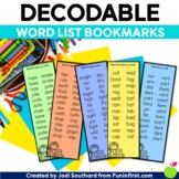 Decodable Word List Phonics Bookmarks