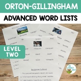Decodable Word Lists & Sentences for ADVANCED Orton Gillin