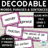 Decodable Words - Phrases - Sentences - CKLA Unit 5 - 2nd Grade