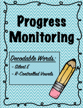Preview of IEP and RTI Reading Progress Monitoring - Silent e and r-Controlled Vowels