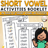 Decodable Words Short Vowels Words and Sentences Activities