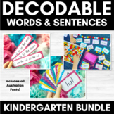 Decodable Words and Sentences | KINDERGARTEN BUNDLE