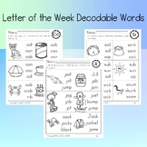Decodable Words for Every Letter of the Alphabet