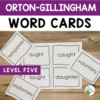 Preview of Decodable Words for Orton-Gillingham Lessons Bundle Level  5
