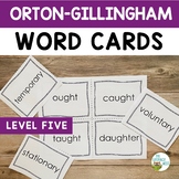 Decodable Words for Orton-Gillingham Lessons Bundle Level  5